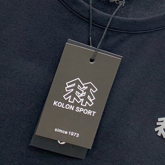 Black Quick-Drying Round Neck Short-Sleeved T-Shirt Kolon Sport - Picture 5 of 8